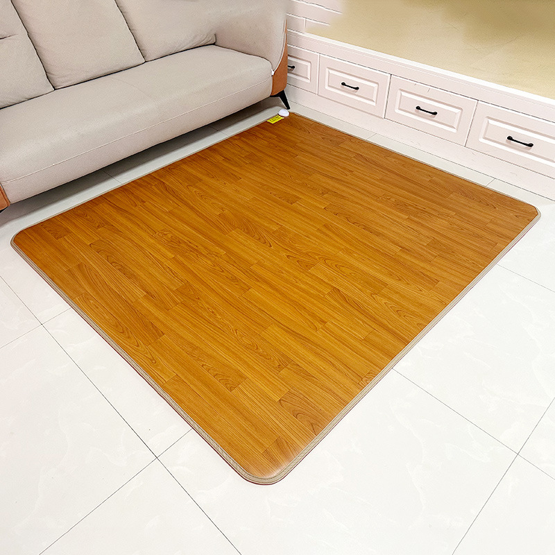 CCKO暖脚垫碳晶地暖垫石墨烯地暖加热地垫家用电热垫 深木纹 50*150cm可定时数码智能温控开关