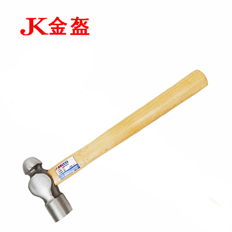 金盔手锤圆头锤木柄1.5P/把高清大图