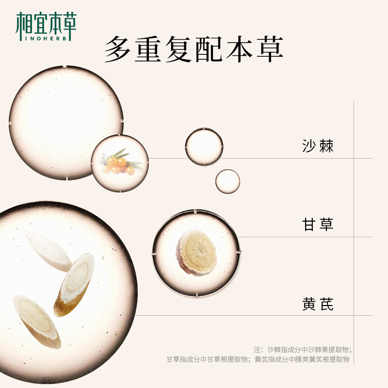 相宜本草红景天莹透幼白精华乳 150ml高清大图