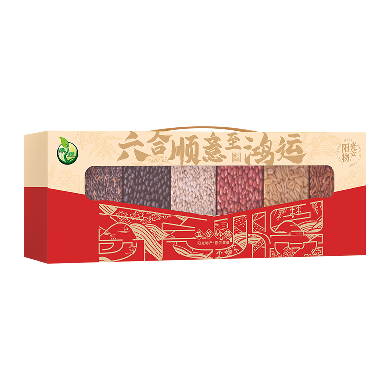 禾煜-六合顺意-杂粮礼盒1.7kg/盒高清大图