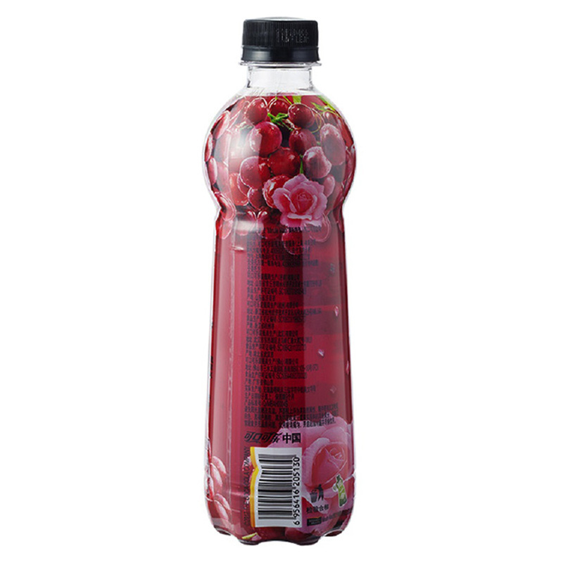 美汁源爽粒花语玫瑰风味葡萄汁饮料 420ml*12瓶 PET 整箱装 可口可乐出品