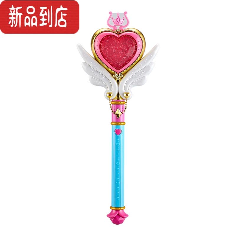 真智力奇妙萌可魔法棒发光音乐爱心魔杖仙女棒儿童女孩公主变身玩具 爱心魔杖发光玩具图片