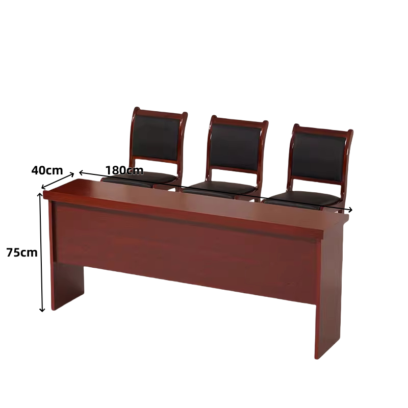 悦兴诚培训桌1.8米+3把靠背椅组高清大图