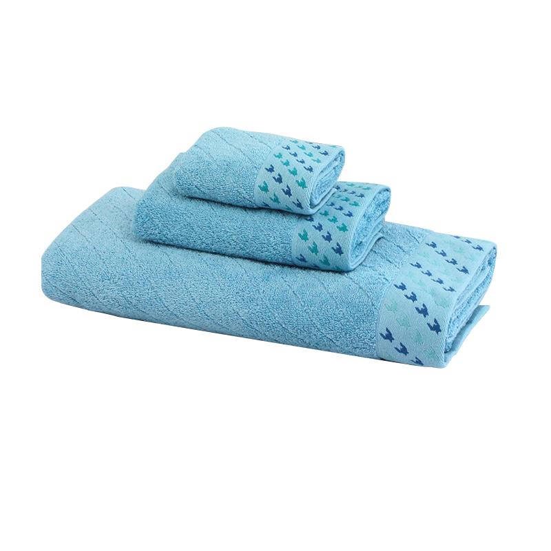 仙迪 千鸟格柔软吸水纯棉素色方巾34*34cm a-3376