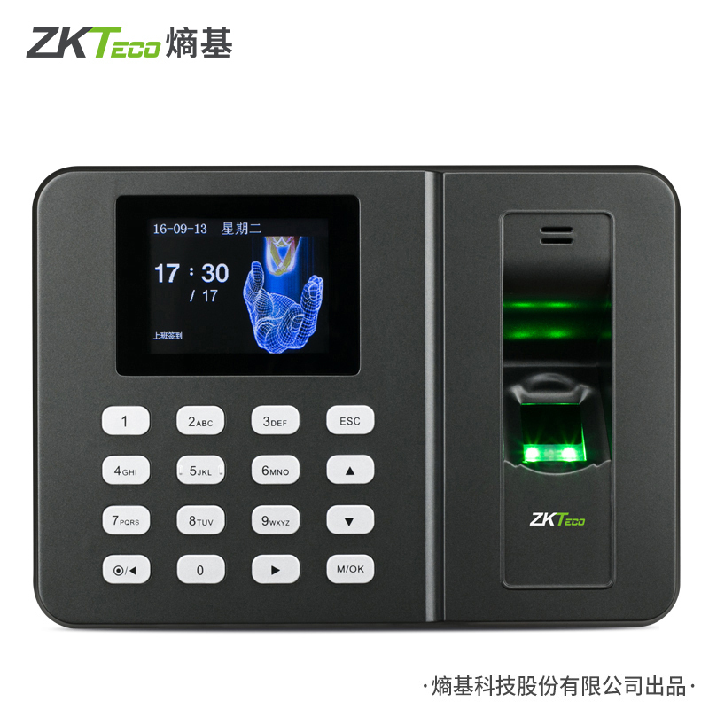 ZKTeco熵基科技股份有限公司ZK3960指纹识别打卡机手指考勤机员工签到机