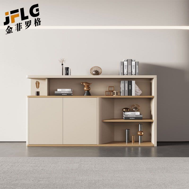金菲罗格茶水办公柜子隔断储物柜矮柜置物柜 180*100*40cm图片