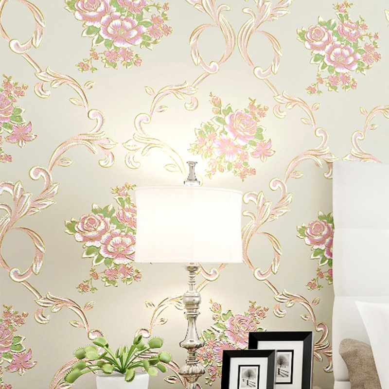 无纺布墙纸自粘卧室温馨女孩宿舍创意网红背景墙壁纸家用自贴客厅