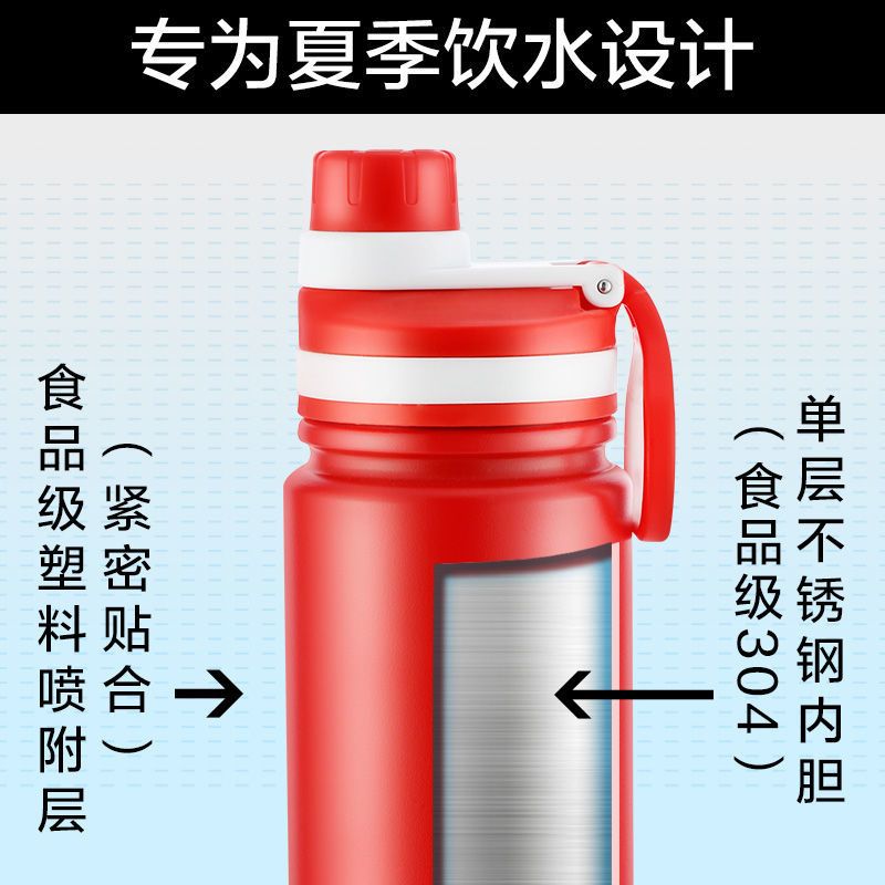 富光不锈钢水杯子单层防摔大容量随手杯运动户外便携喷塑太空杯