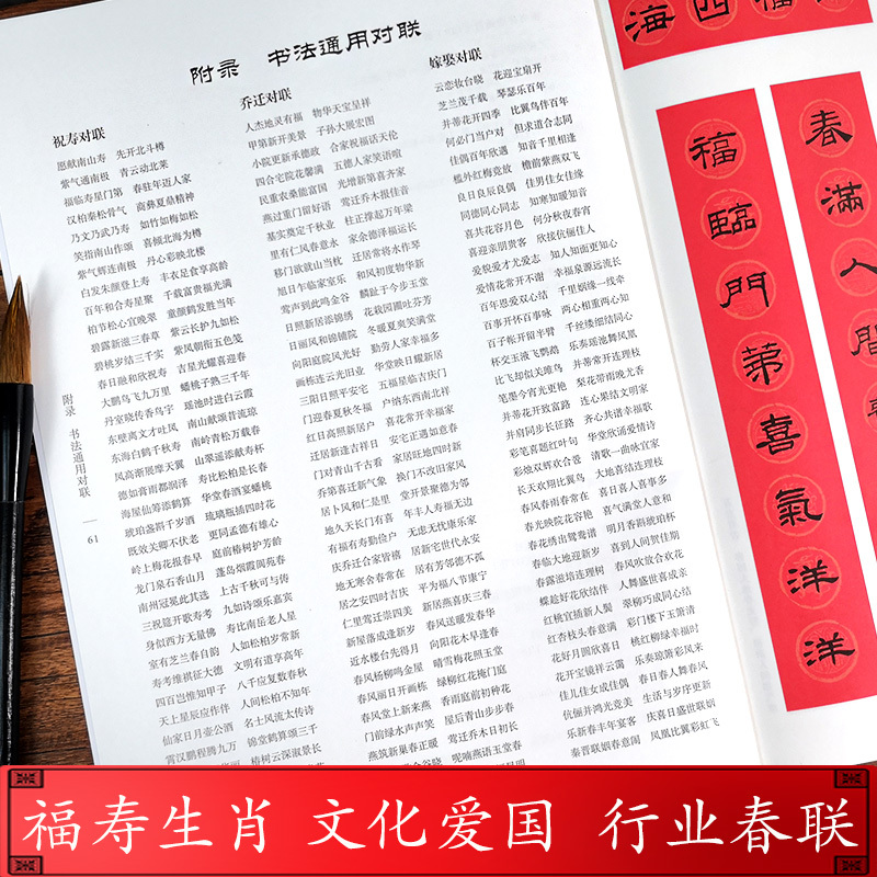 乙瑛碑集字春联 [正版]乙瑛碑集字春联 6大类120幅春节对联 原碑帖古帖隶书集字对联横幅 经典碑帖实用集字春联 乙瑛碑