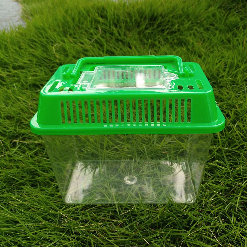 非洲迷你刺猬饲养箱子房子别墅仓鼠爬虫笼子小宠物保温箱 运输盒(颜色