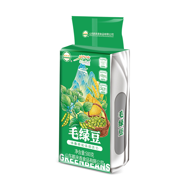 鹤来香 毛绿豆500克绿豆烫易开花易出沙糕点五谷杂粮 毛绿豆500g*2