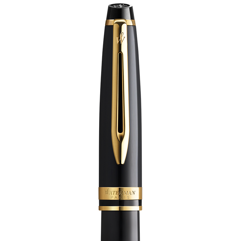 威迪文(WATERMAN)EXPERT系列丽雅黑金夹钢笔/墨水笔