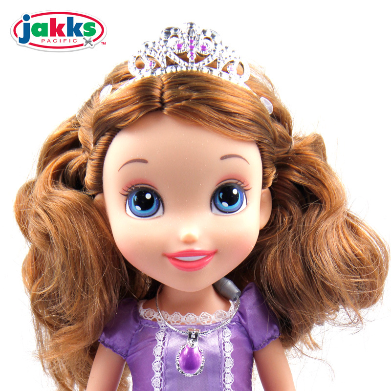 jakks 迪斯尼女孩玩具 升级版小公主苏菲亚娃娃93104
