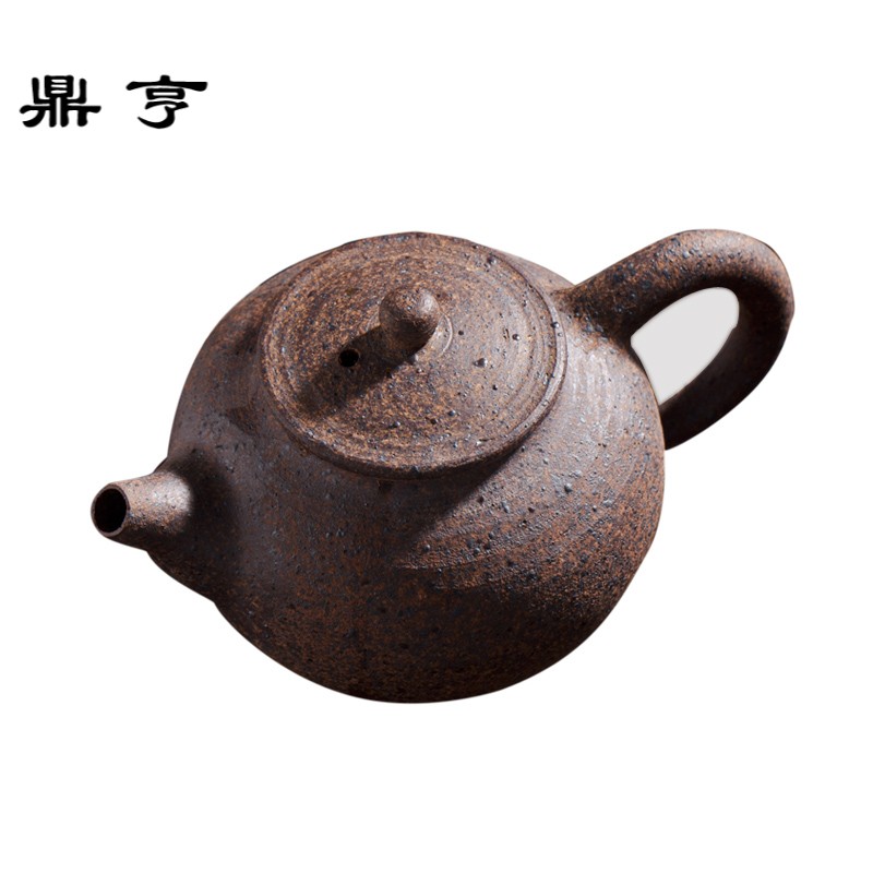 鼎亨纯手工粗陶小迷你壶天然岩泥单壶台湾手抓茶壶功夫泡茶壶