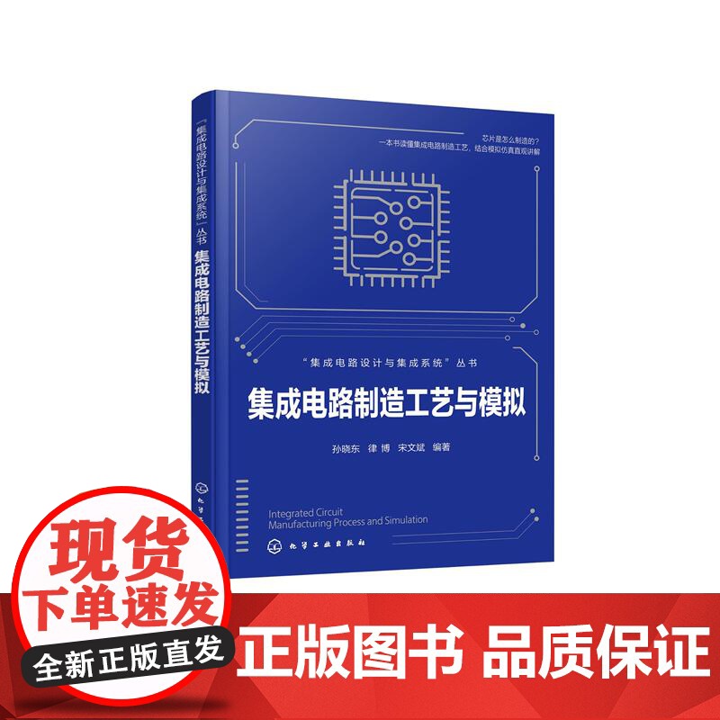 集成电路制造工艺与模拟 集成电路设计与集成系统丛书 芯片制造集成电路半导体微电子 集成电路教材 一本书读懂集成电路制造高清大图