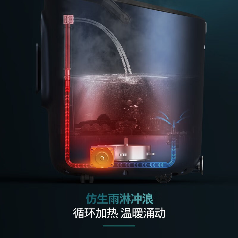 飞利浦(PHILIPS)泡脚桶加热全自动按摩足浴洗脚盆家用泡脚盆电动加热高深桶生日礼物送父母长辈男女友 高深桶+泡小腿高清大图