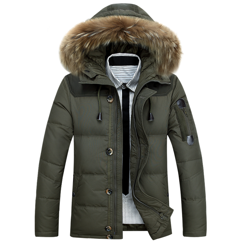 newlake新款男士羽绒服男短款加厚毛领户外冬装男保暖加大码外套潮