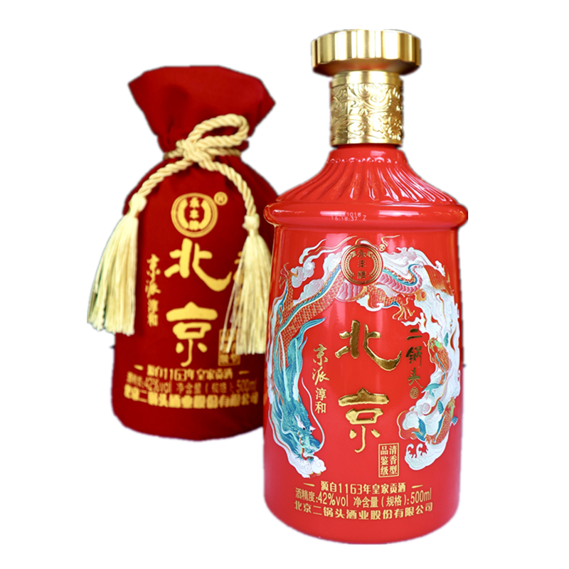 永丰牌北京二锅头白酒42度京派淳和六六大顺500ml清香型6色混合装