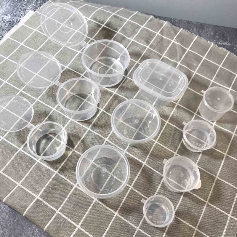 得宝(Tempo) 塑料汤碗带盖密封 200ml 分体圆盒高款 500 /套