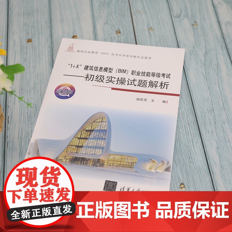 清华正版 1+X 建筑信息模型 BIM 职业技能等级考试 初级实操试题解析 祖庆芝 清华大学高清大图
