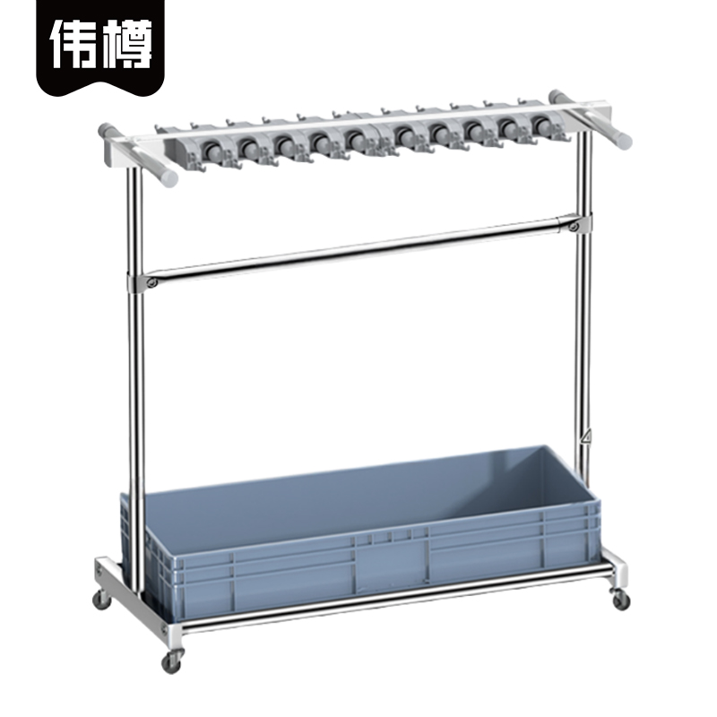 伟樽拖把架双排20拖48钩127*50*122cm个