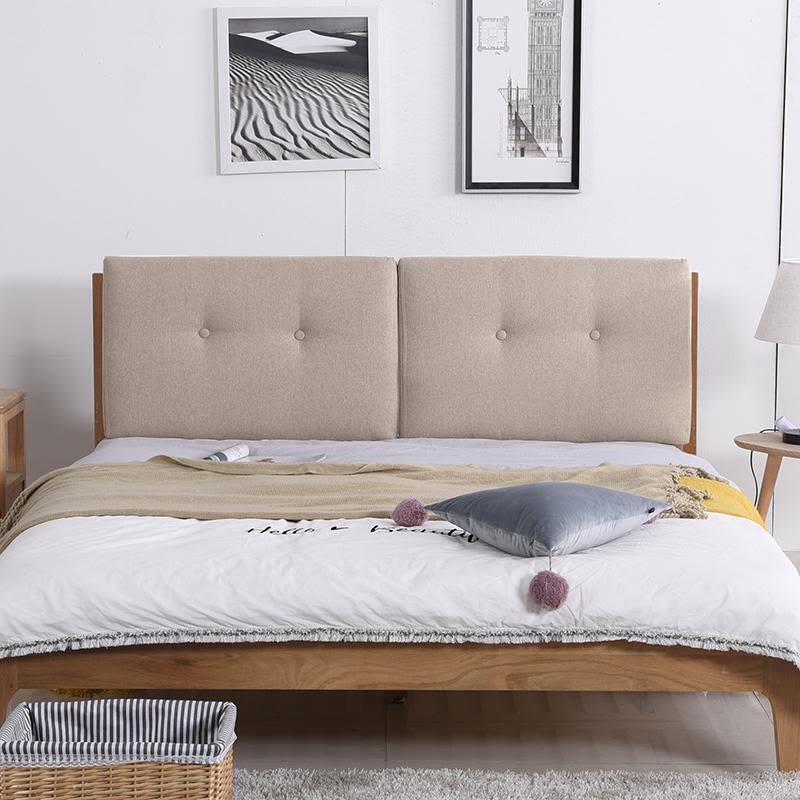 美帮汇定制简约拆洗榻榻米靠垫床头板软包床头大靠背枕靠枕床头图片