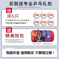 红双喜乒乓球拍套装乒乓拍官方兵乓球拍小学生初学者横拍专业