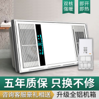 广樱浴霸风暖集成吊顶嵌入式卫生间浴霸灯五合一多功能遥控LED照明换气浴室暖风机取暖器2600瓦暖风模块300x600