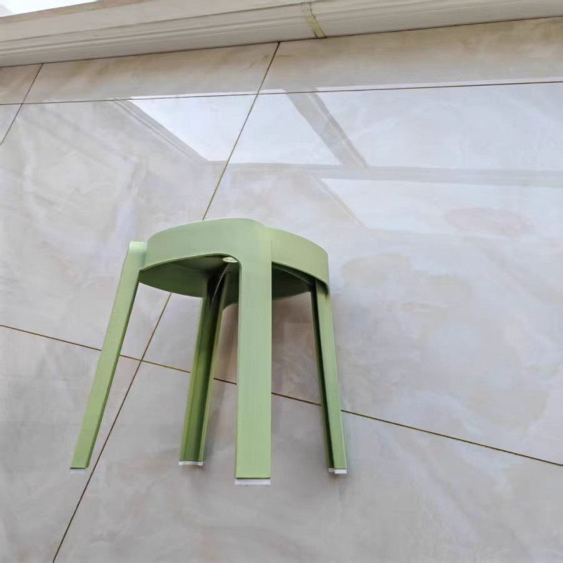 澎铭源 凳子 塑料小板凳 防滑圆凳 可叠放椅子300*450mm张高清大图