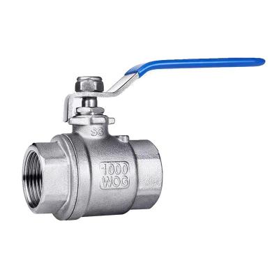 盛京联硕 304不锈钢二片式球阀DN40 【1.5寸】重体个