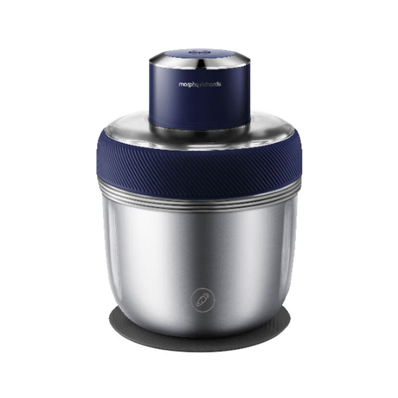 摩飞电器 绞肉机套娃家用和面机饺子肉馅机多功能辅食佐料打蒜搅拌机0涂层全不锈钢1.5L MR9401A