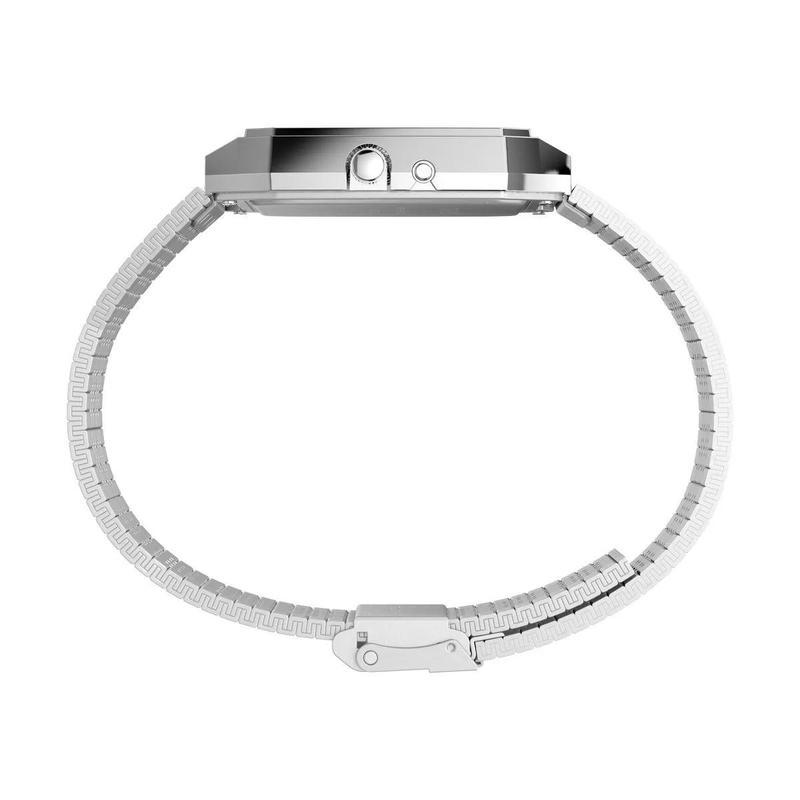 Timex/天美时复刻经典自动机械表男女士复古商务运动时尚黑盘钢带