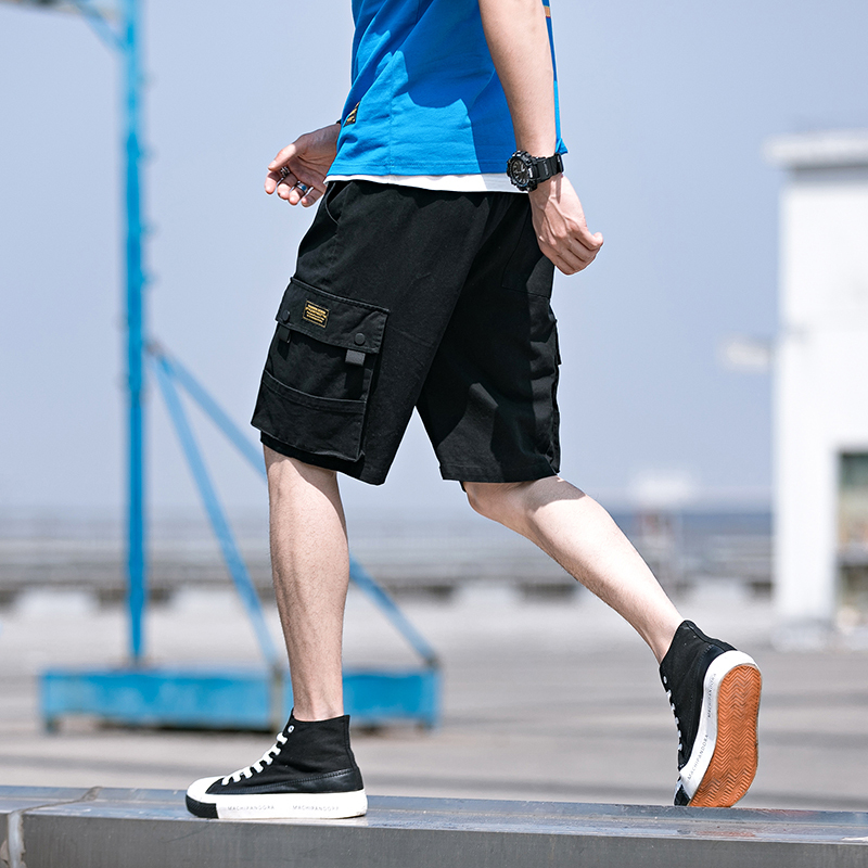 工装短裤男士休闲裤五分运动裤韩版时尚夏款天薄款沙滩休闲学生