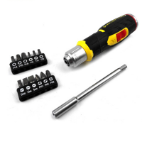 史丹利(Stanley) FMHT62691-23 FatMax 13件手柄可弯型棘轮旋柄和旋具头组套(单位：套)
