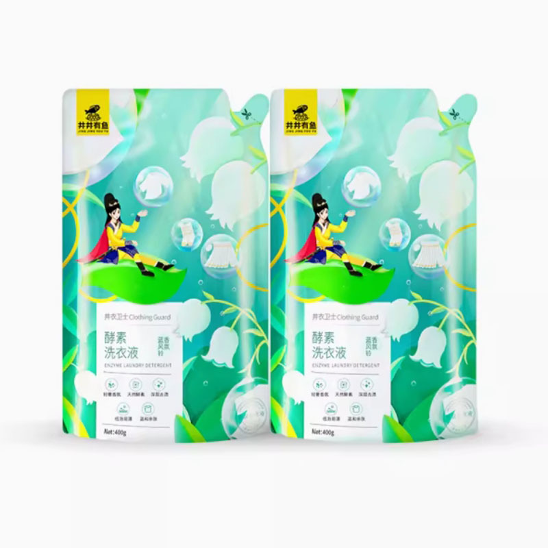 嘉创优品 植物酵素持久留香袋装除菌抑菌聪妈井井有鱼洗衣液400g*5袋