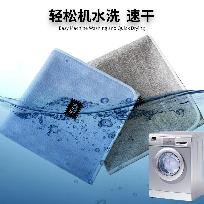 美帮汇可机洗凉席1.8m床水洗冰丝三件套1.5云母床笠款夏季席子席折叠高清大图