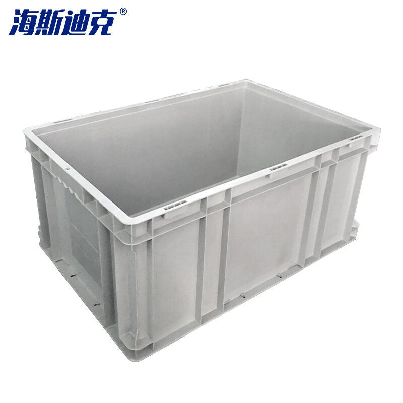 海斯迪克 gnjz-155 加厚塑料零件箱 汽车配储物箱周转箱 收纳工具箱零件箱带盖运输物流箱 D箱-无盖灰色