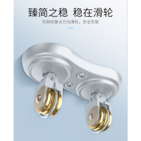 [好太太(Hotata)|实体店同款]好太太晾衣架 手摇升降式晾衣架 金属铝合金双杆式室内阳台家用手动晒衣架升降晾衣架