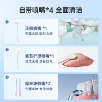 松下(Panasonic)冲牙器洗牙器超声波洁牙器立式便携水牙线 水流瞬时杀菌舌苔清洁 极光塔EW-1533-A 蓝色