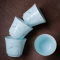 苏氏陶瓷 SUSHI CERAMICS 茶具套装青瓷手绘描金功夫茶具茶杯子礼盒装(三才盖碗+茶壶)
