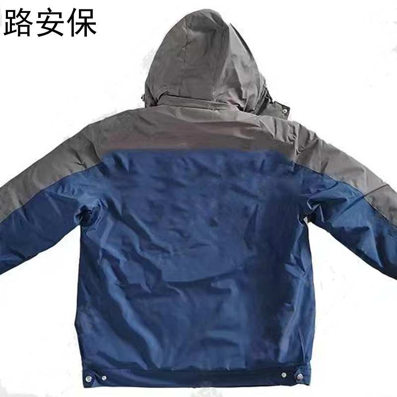 路安保 羽绒服 夹克式保暖防风可定制 件高清大图