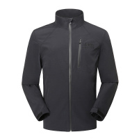 Jeep/吉普 18新品防水运动户外外套男薄款夹克冲锋衣男 L 黑色