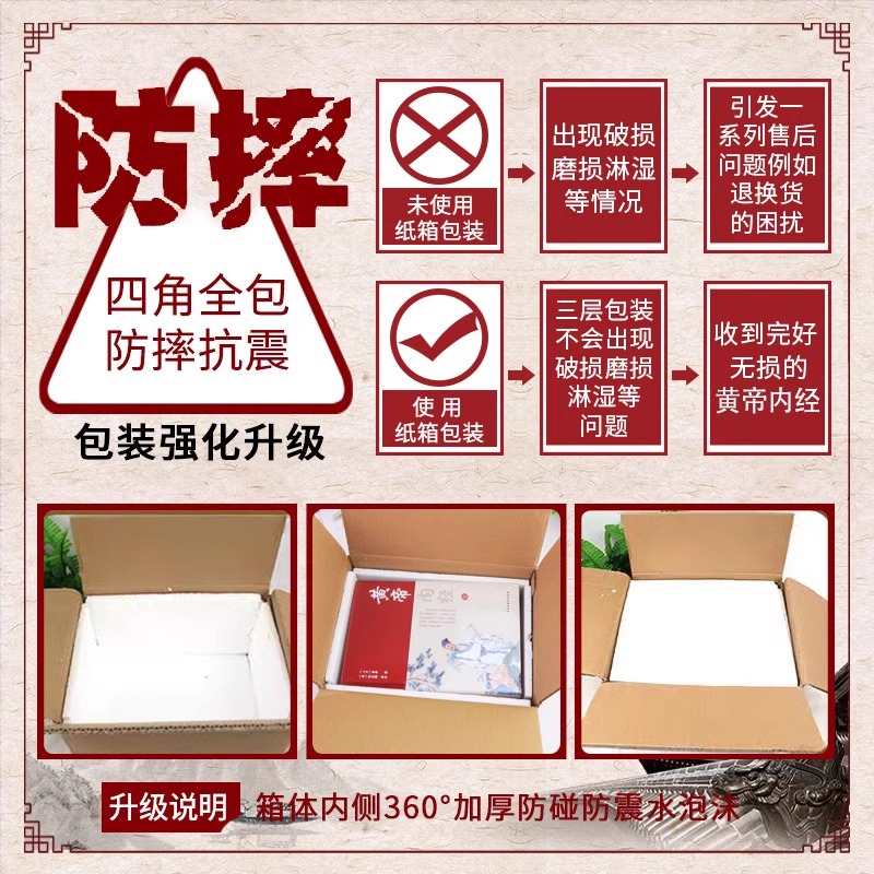 [正版]完整无删减黄帝内经全集原著原版皇帝内经白话文书人民卫生中医学四季养生法徐文兵倪海厦十二经脉揭秘与应用古籍出版社高清大图