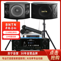 奔腾(BNTN)KTV音响专业三分频音箱家庭影院KTV专业K歌套装家庭影院会议卡拉OK大功率蓝牙功放8200配BTK12