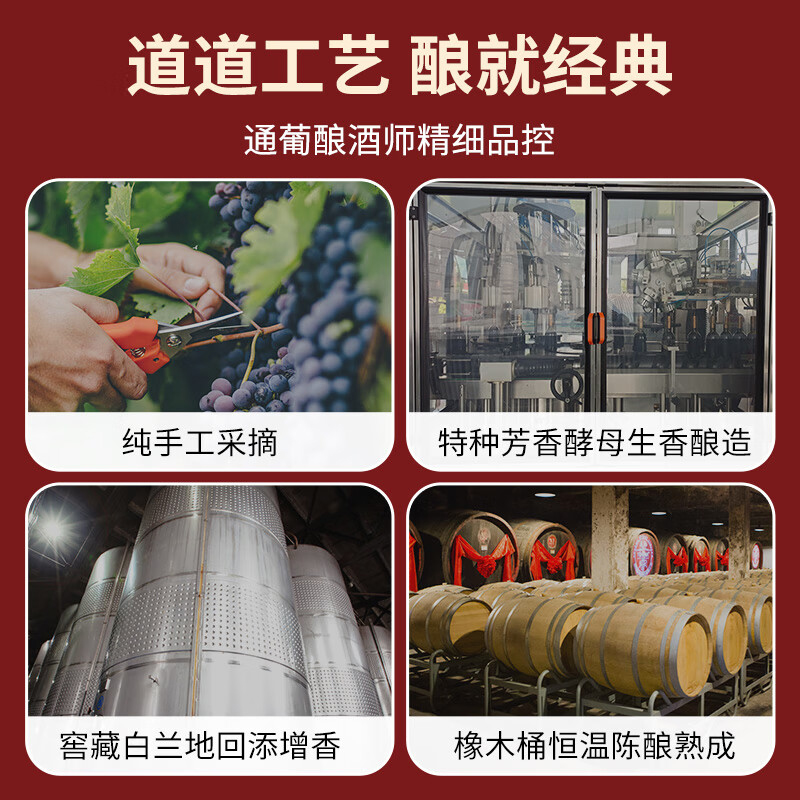 通化葡萄酒 北极红 晚收甜红葡萄酒 15%vol 山葡萄酒红酒 740ml*6 整箱装高清大图
