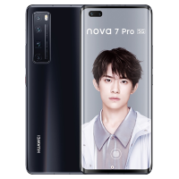 [二手95成新]华为nova7 Pro 5G 亮黑8G+128G全网通安卓6.57英寸屏麒麟985 移动联通电信5G手机