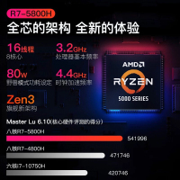 联想(Lenovo)拯救者R9000P 2021款 16英寸游戏笔记本电脑(新锐龙 8核R7-5800H 32G 1TB固态 RTX3060-6G独显）钛晶灰 定制版