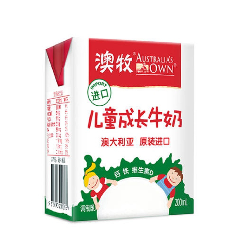 澳牧儿童成长牛奶200ml 单盒 澳大利亚原装进口