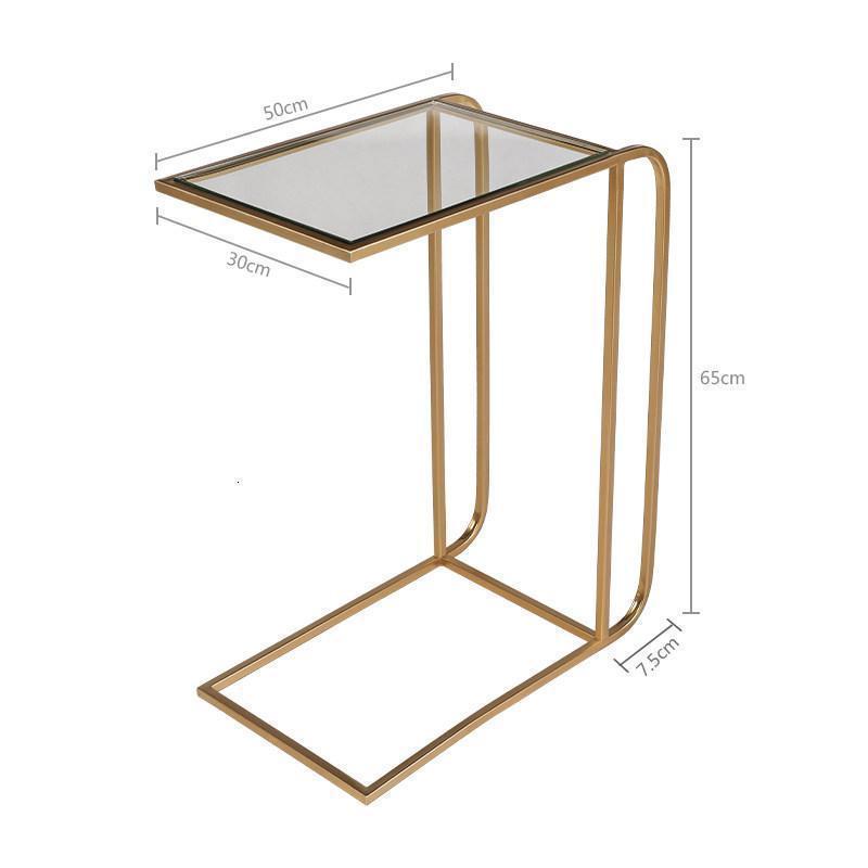 森美人北欧风小户型边几现代简易客厅金属角几沙发边桌玻璃小茶几高清大图