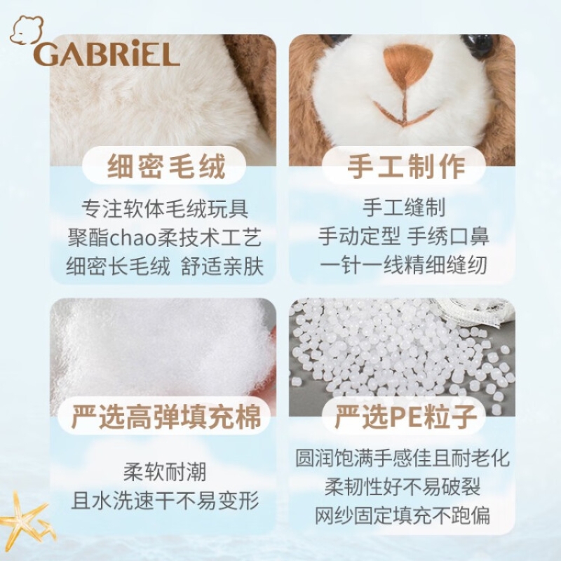 伽百利Gabriel毛绒玩具浣熊生日礼物陪伴安抚玩偶 W2405 小波特 20cm高清大图